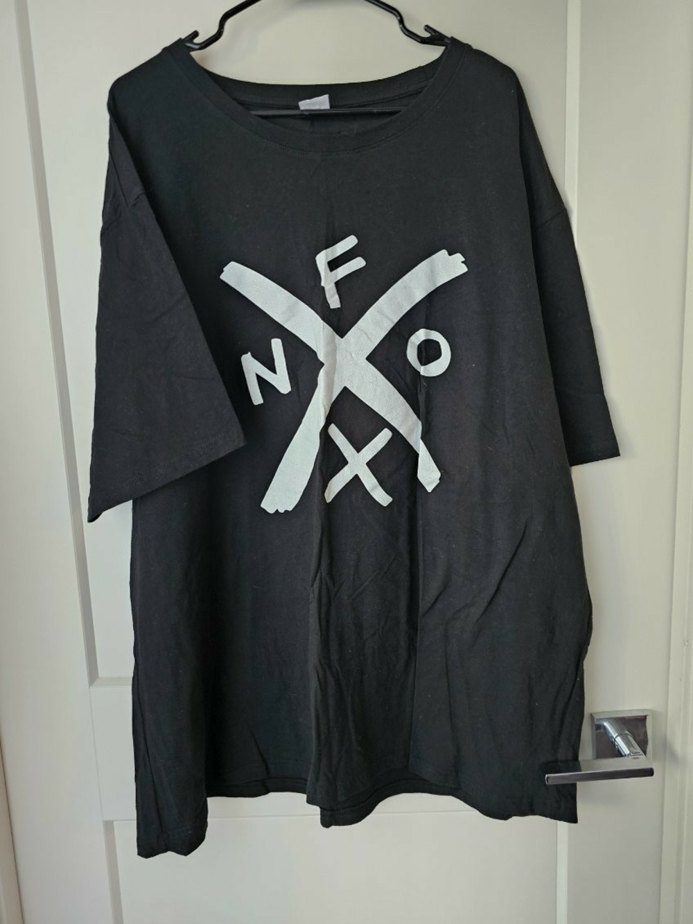 NOFX- Black Graphic Tee with White Crossed Letters